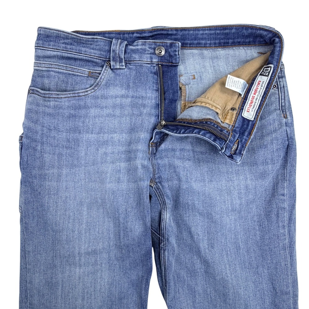 Duluth Ballroom DoubleFlex Jeans Men 33x34 Blue Cotton Stretch Standard Fit Work - Picture 4 of 16